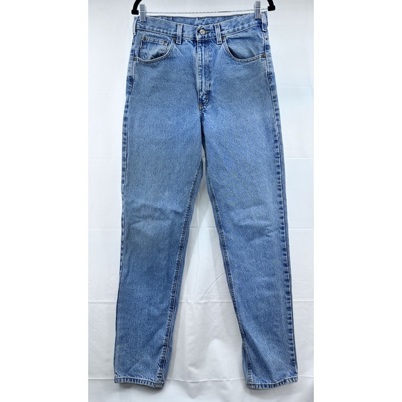 Vtg Carhartt Jeans Men's 33x36 Blue Denim Relaxed Straight Fit - Picture 2 of 12